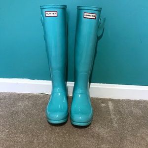 Women’s Size 8 Hunter Boots Tiffany Blue